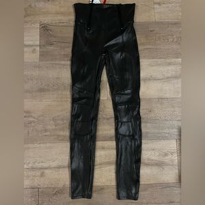 Anthropology faux leather pants